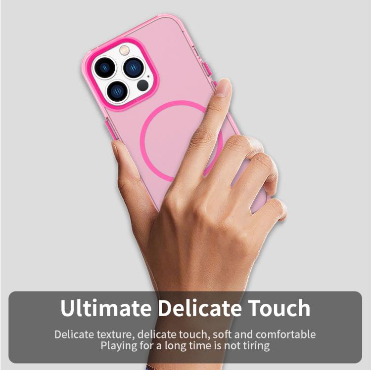 For iPhone 12 Pro Candy Fine Circle Magsafe PC Hybrid TPU Phone Case
