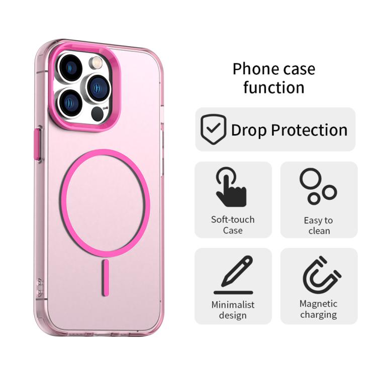 For iPhone 12 Pro Candy Fine Circle Magsafe PC Hybrid TPU Phone Case