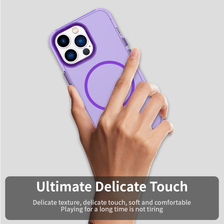 For iPhone 12 Pro Candy Fine Circle Magsafe PC Hybrid TPU Phone Case