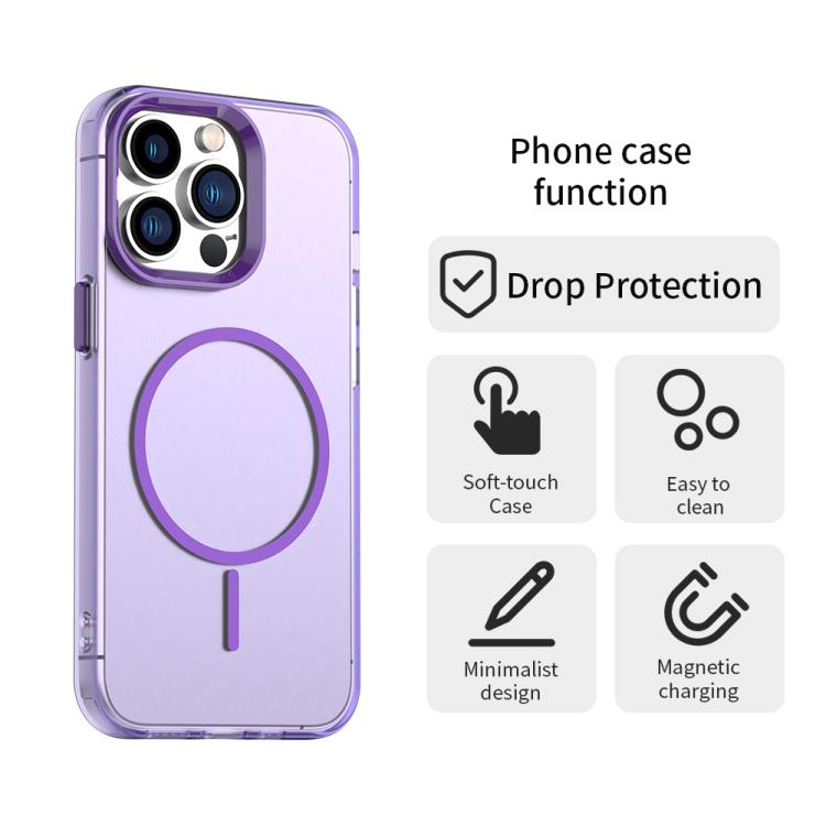 For iPhone 12 Pro Candy Fine Circle Magsafe PC Hybrid TPU Phone Case