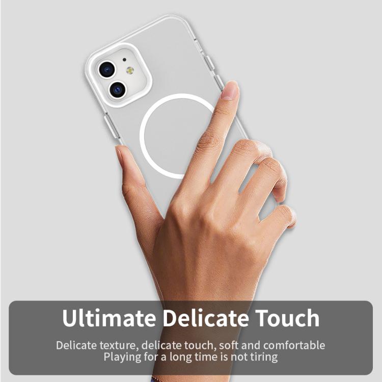 For iPhone 12 Candy Fine Circle Magsafe PC Hybrid TPU Phone Case
