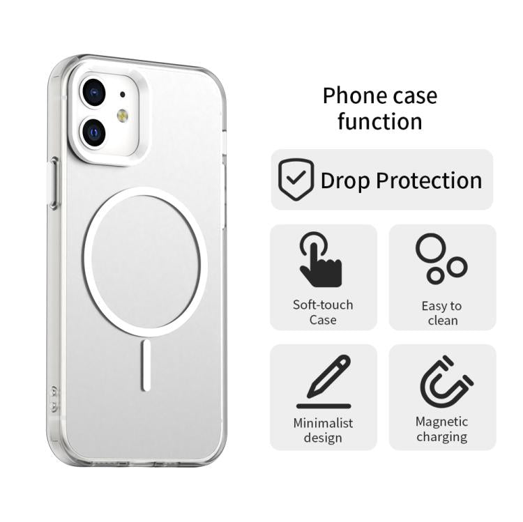 For iPhone 12 Candy Fine Circle Magsafe PC Hybrid TPU Phone Case