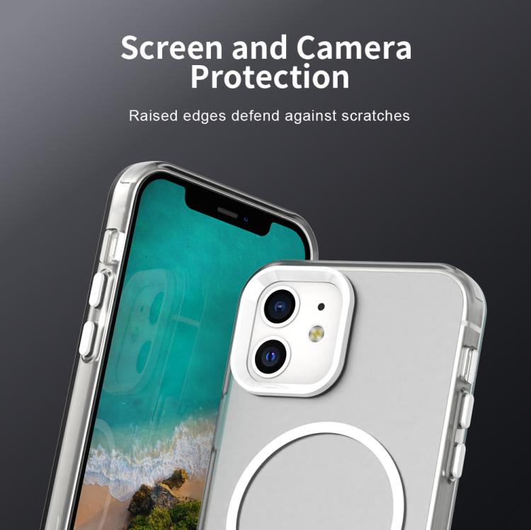 For iPhone 12 Candy Fine Circle Magsafe PC Hybrid TPU Phone Case