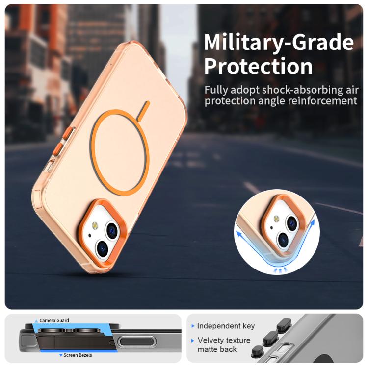 For iPhone 12 Candy Fine Circle Magsafe PC Hybrid TPU Phone Case