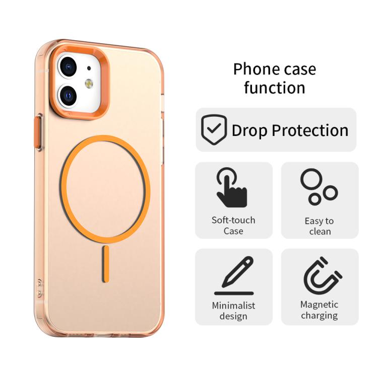 For iPhone 12 Candy Fine Circle Magsafe PC Hybrid TPU Phone Case