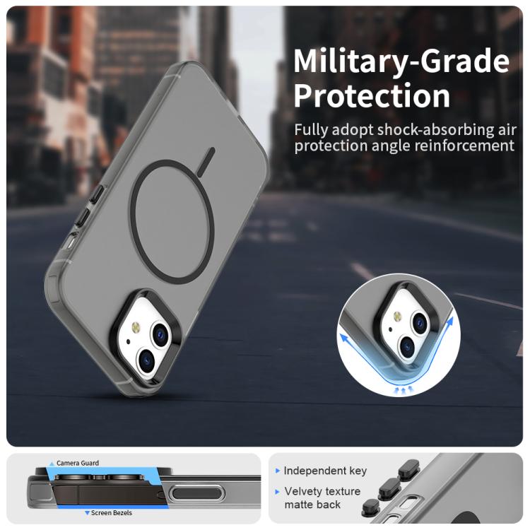 For iPhone 12 Candy Fine Circle Magsafe PC Hybrid TPU Phone Case