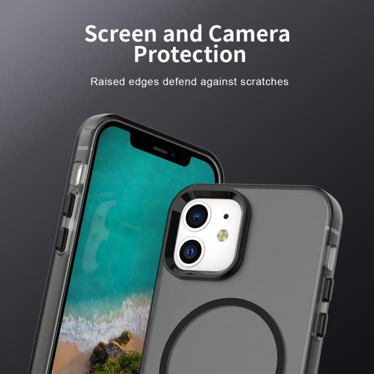 For iPhone 12 Candy Fine Circle Magsafe PC Hybrid TPU Phone Case
