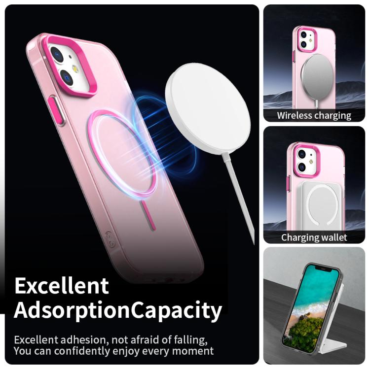 For iPhone 12 Candy Fine Circle Magsafe PC Hybrid TPU Phone Case