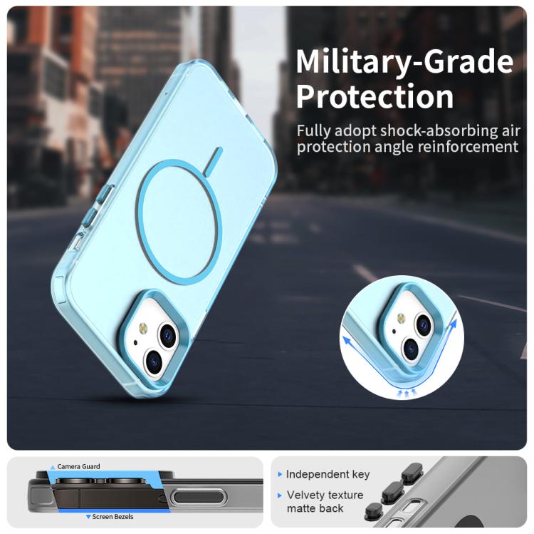 For iPhone 12 Candy Fine Circle Magsafe PC Hybrid TPU Phone Case