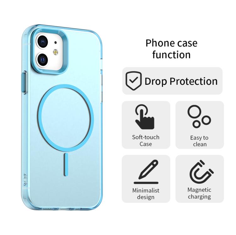 For iPhone 12 Candy Fine Circle Magsafe PC Hybrid TPU Phone Case