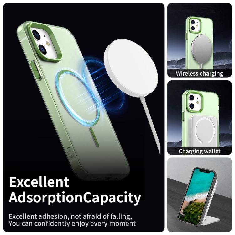 For iPhone 12 Candy Fine Circle Magsafe PC Hybrid TPU Phone Case