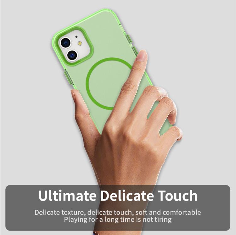 For iPhone 12 Candy Fine Circle Magsafe PC Hybrid TPU Phone Case