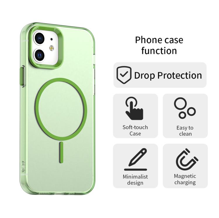 For iPhone 12 Candy Fine Circle Magsafe PC Hybrid TPU Phone Case