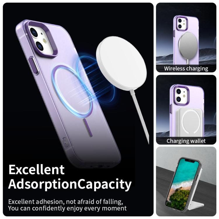 For iPhone 12 Candy Fine Circle Magsafe PC Hybrid TPU Phone Case