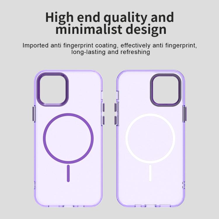 For iPhone 12 Candy Fine Circle Magsafe PC Hybrid TPU Phone Case