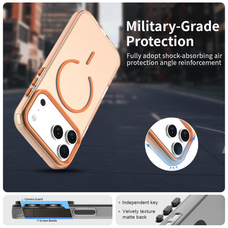 For iPhone 17 Pro Max C-type Candy Fine Circle Magsafe PC Hybrid TPU Phone Case