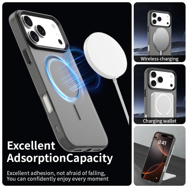 For iPhone 17 Pro Max C-type Candy Fine Circle Magsafe PC Hybrid TPU Phone Case