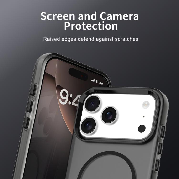 For iPhone 17 Pro Max C-type Candy Fine Circle Magsafe PC Hybrid TPU Phone Case