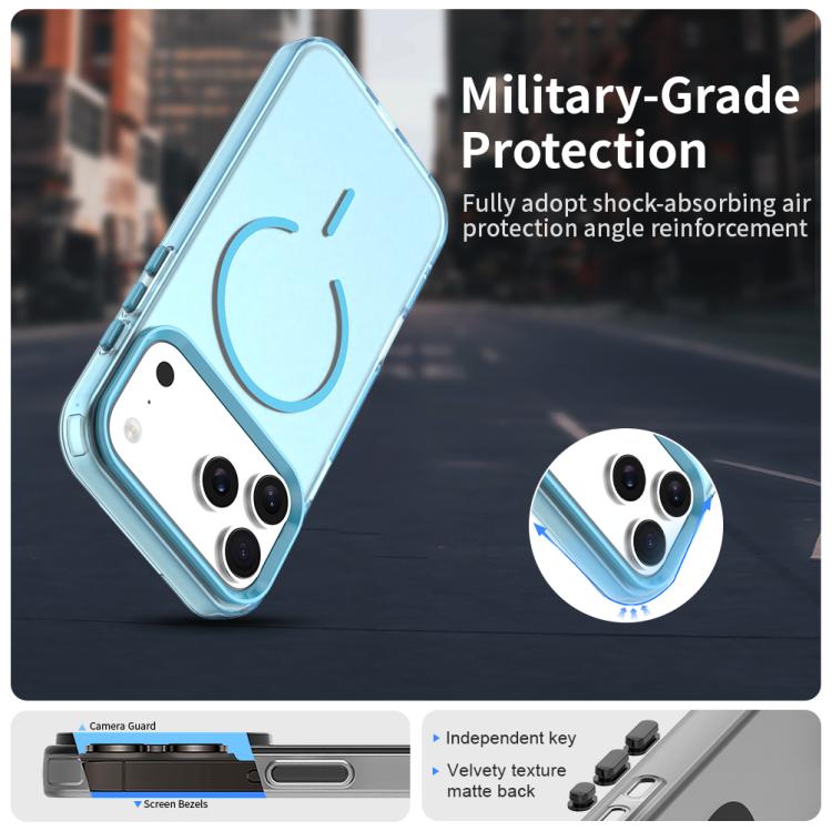 For iPhone 17 Pro Max C-type Candy Fine Circle Magsafe PC Hybrid TPU Phone Case