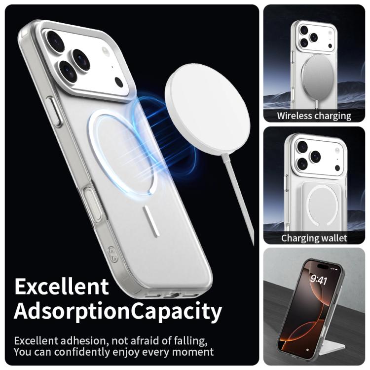 For iPhone 17 Pro C-type Candy Fine Circle Magsafe PC Hybrid TPU Phone Case