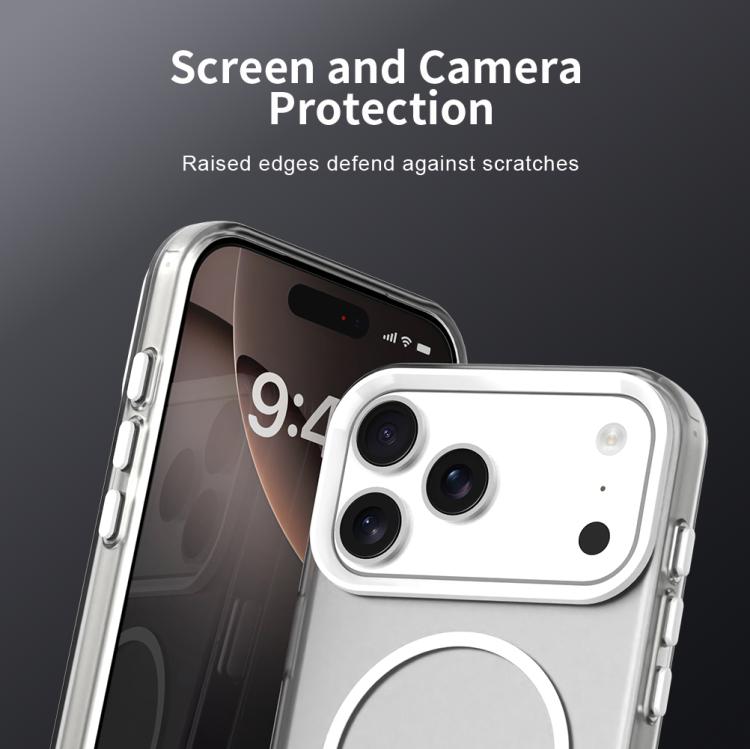 For iPhone 17 Pro C-type Candy Fine Circle Magsafe PC Hybrid TPU Phone Case