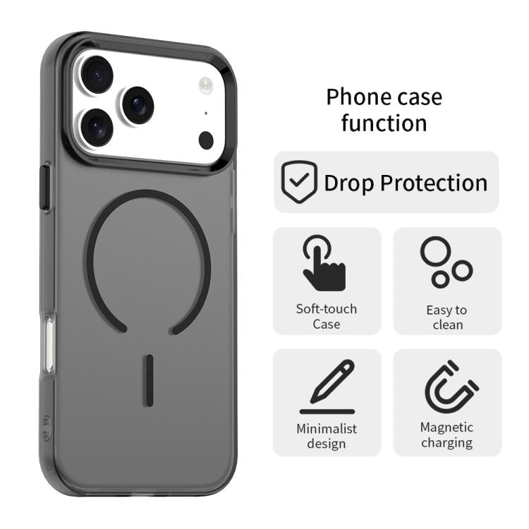 For iPhone 17 Pro C-type Candy Fine Circle Magsafe PC Hybrid TPU Phone Case