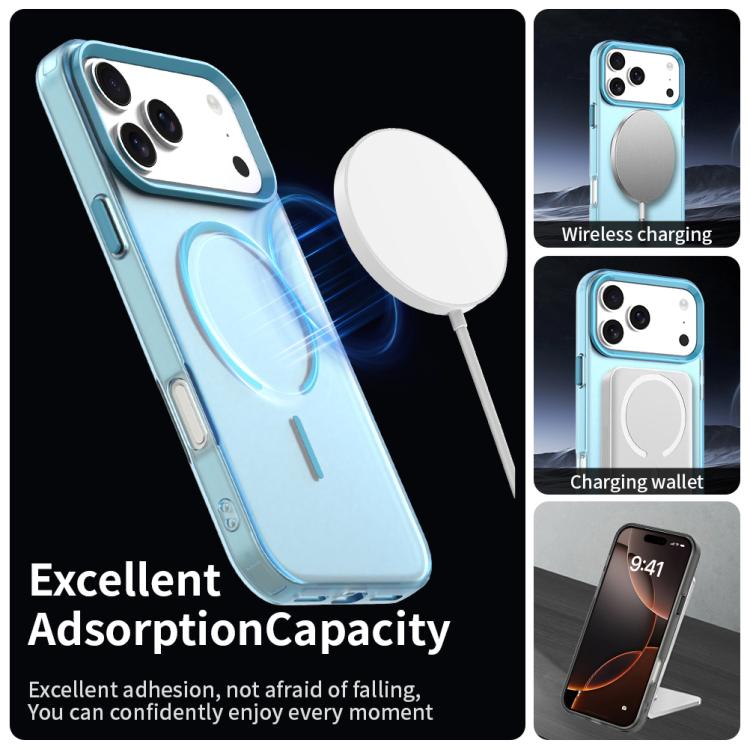 For iPhone 17 Pro C-type Candy Fine Circle Magsafe PC Hybrid TPU Phone Case