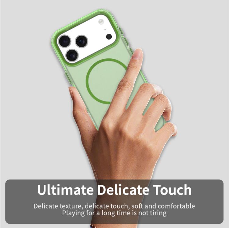 For iPhone 17 Pro C-type Candy Fine Circle Magsafe PC Hybrid TPU Phone Case