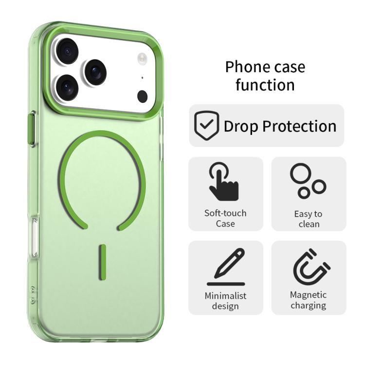 For iPhone 17 Pro C-type Candy Fine Circle Magsafe PC Hybrid TPU Phone Case