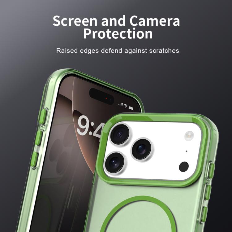 For iPhone 17 Pro C-type Candy Fine Circle Magsafe PC Hybrid TPU Phone Case