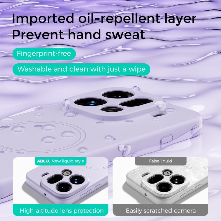 For OPPO Find X9 ABEEL Skin-friendly Feel Magsafe Liquid Silicone Phone Case