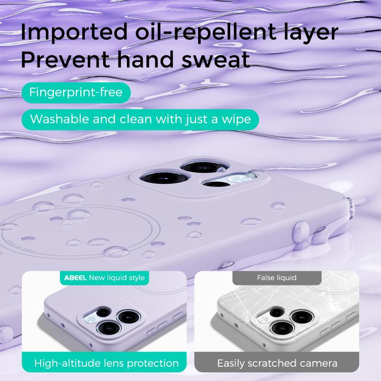 For OPPO Reno14 F 5G ABEEL Skin-friendly Feel Magsafe Liquid Silicone Phone Case