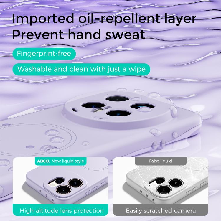 For OPPO Reno15 5G Global ABEEL Skin-friendly Feel Magsafe Liquid Silicone Phone Case