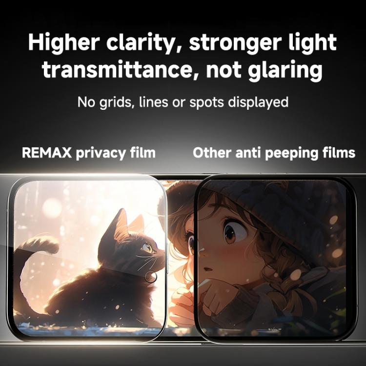 For iPhone 16 Pro Max REMAX Future Ultra-Soft Series WL-03 Privacy Tempered Glass Film