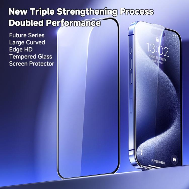 For iPhone 16 Pro REMAX Future Series WL-07 Large Arc Edge HD Tempered Glass Film