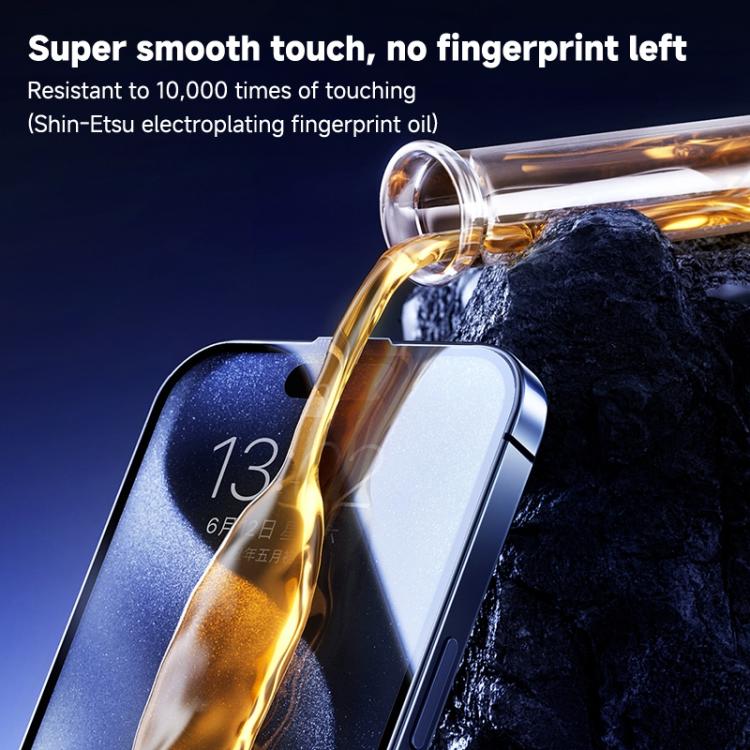 For iPhone 16 Pro Max REMAX Future Series WL-07 Large Arc Edge HD Tempered Glass Film