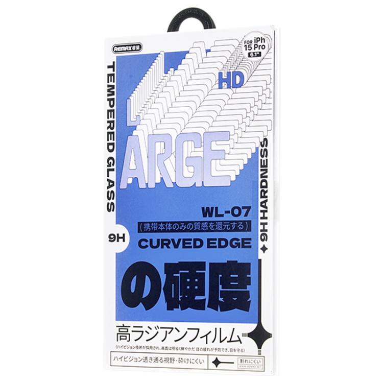 For iPhone 16 REMAX Future Series WL-07 Large Arc Edge HD Tempered Glass Film
