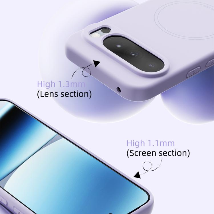 For Google Pixel 9 / 9 Pro ABEEL Skin-friendly Feel Magsafe Liquid Silicone Phone Case