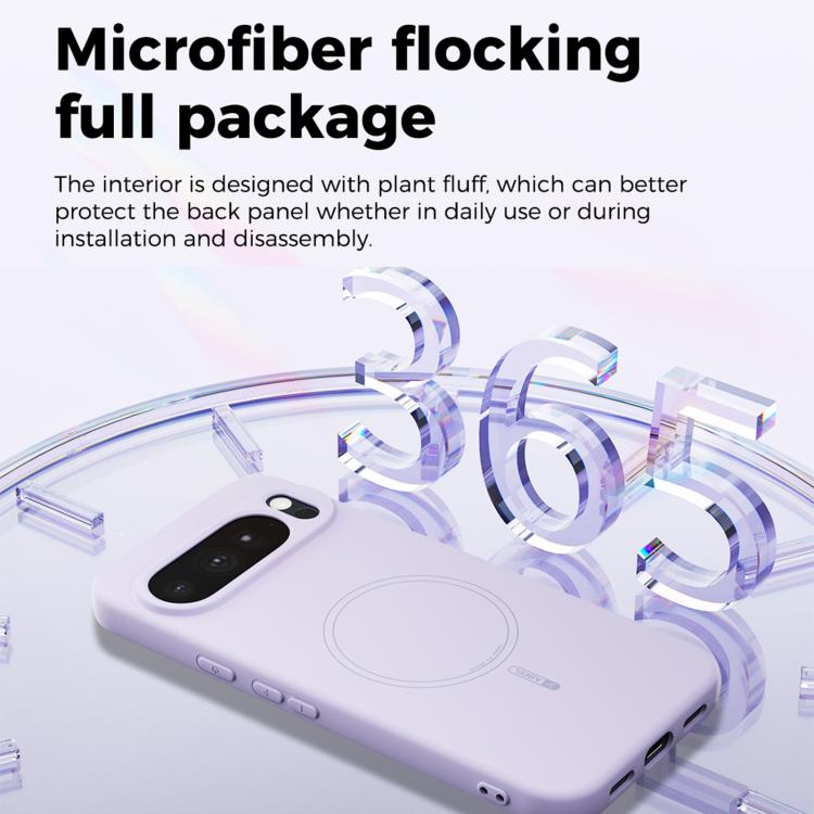 For Google Pixel 9A ABEEL Skin-friendly Feel Magsafe Liquid Silicone Phone Case