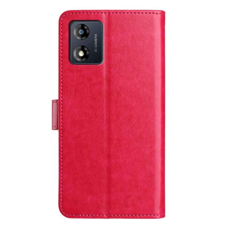 For Motorola Moto E13 Lambskin 8-card Slot Leather Phone Case