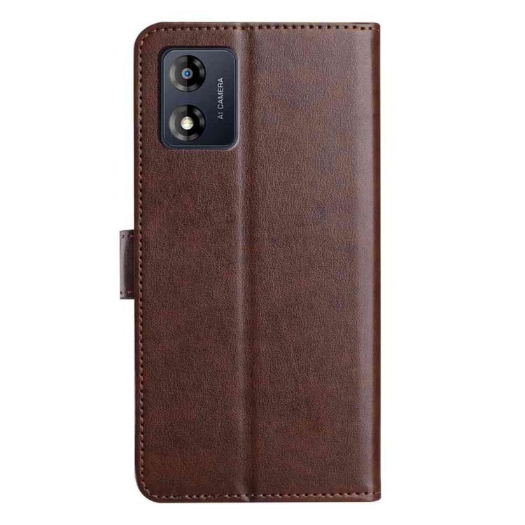 For Motorola Moto E13 Lambskin 8-card Slot Leather Phone Case