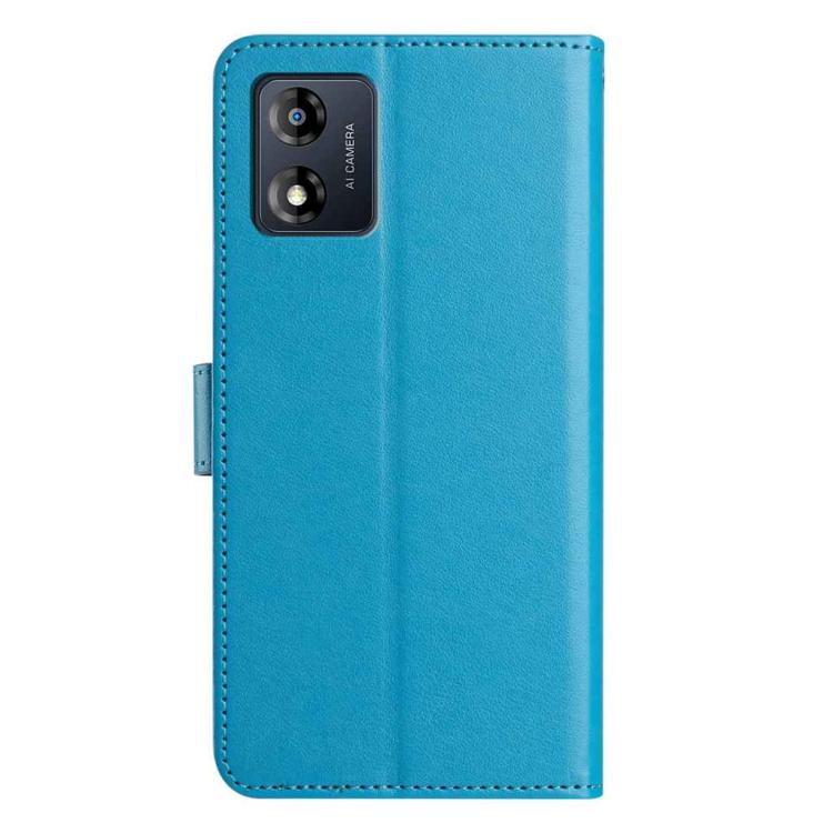 For Motorola Moto E13 Lambskin 8-card Slot Leather Phone Case