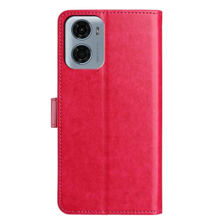 For Motorola Moto E15 Lambskin 8-card Slot Leather Phone Case