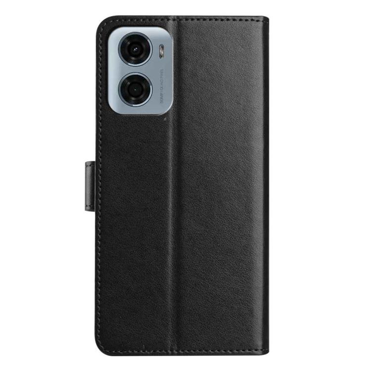 For Motorola Moto E15 Lambskin 8-card Slot Leather Phone Case