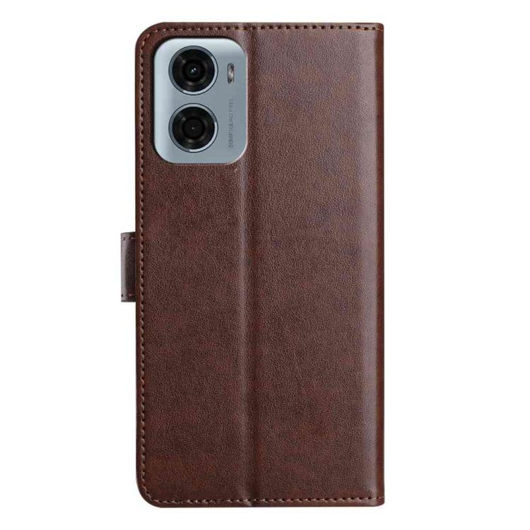 For Motorola Moto E15 Lambskin 8-card Slot Leather Phone Case
