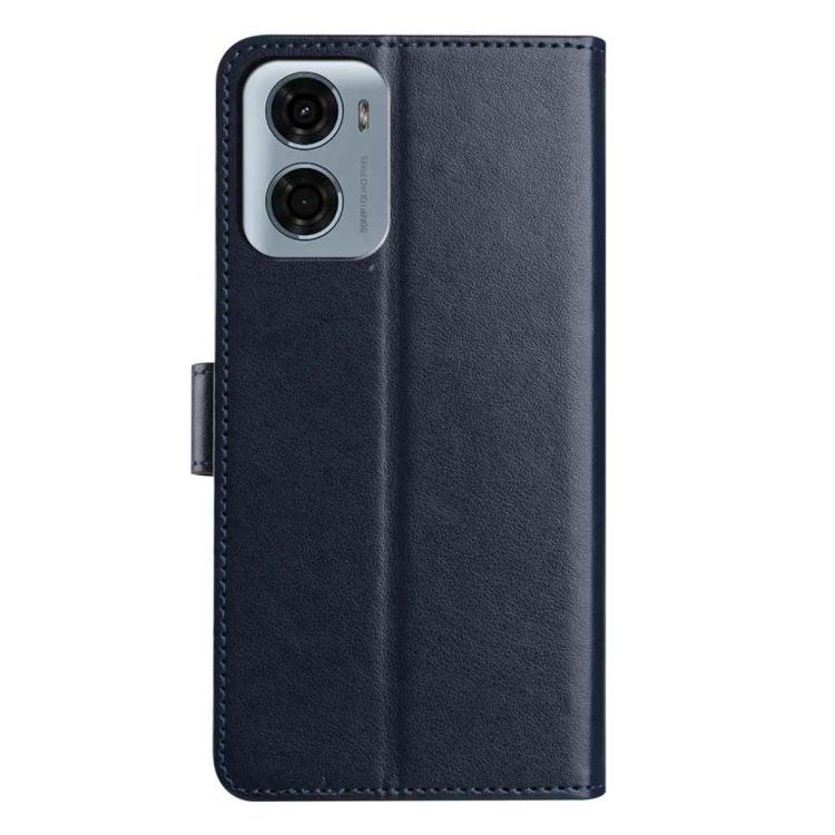 For Motorola Moto E15 Lambskin 8-card Slot Leather Phone Case
