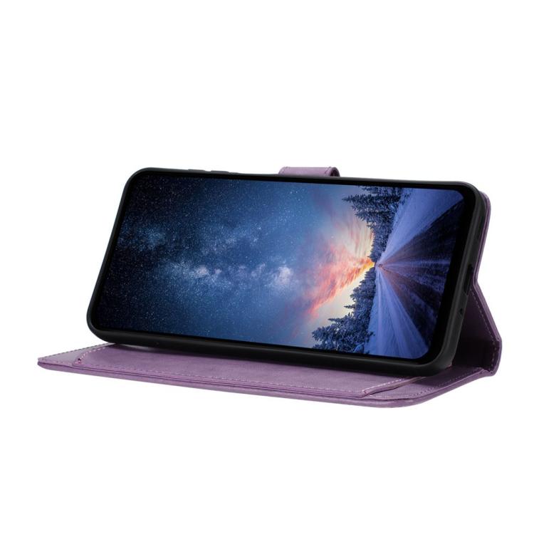 For Motorola Moto E20 / E30 / E40 Lambskin 8-card Slot Leather Phone Case