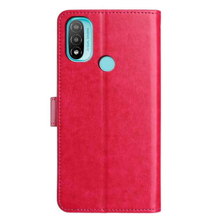For Motorola Moto E20 / E30 / E40 Lambskin 8-card Slot Leather Phone Case