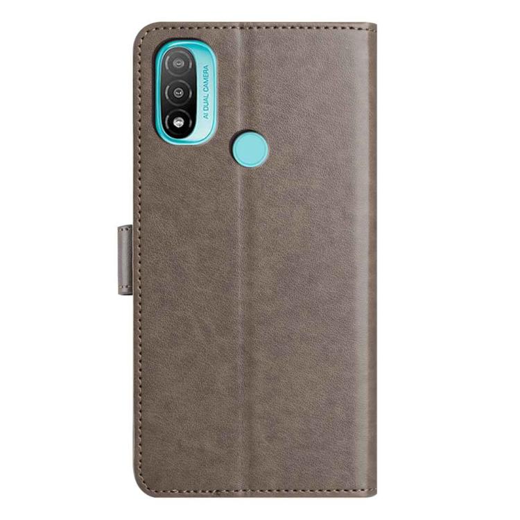 For Motorola Moto E20 / E30 / E40 Lambskin 8-card Slot Leather Phone Case