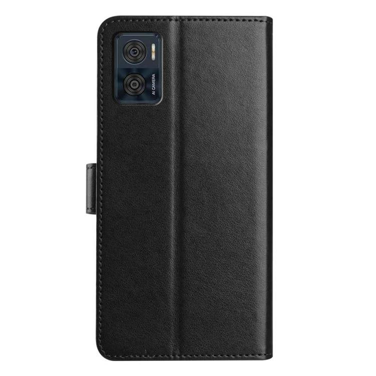 For Motorola Moto E22 Lambskin 8-card Slot Leather Phone Case